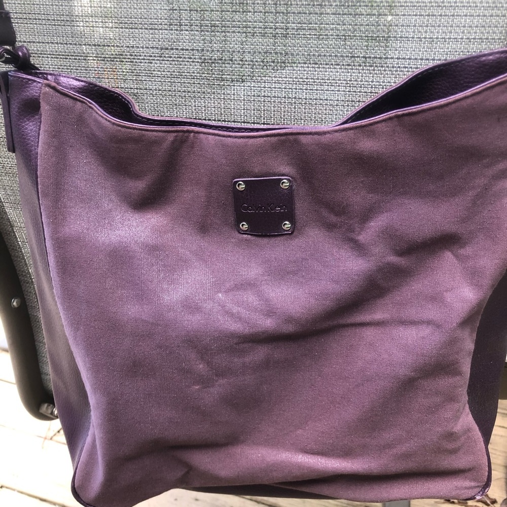 Purple Calvin Klein handbag